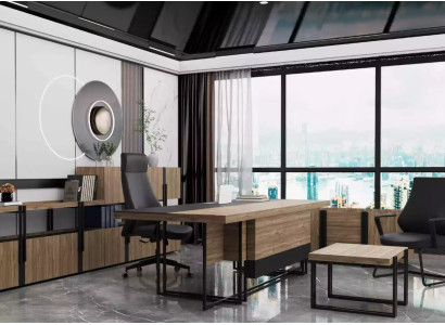 Modern conference table made of high-quality steel
