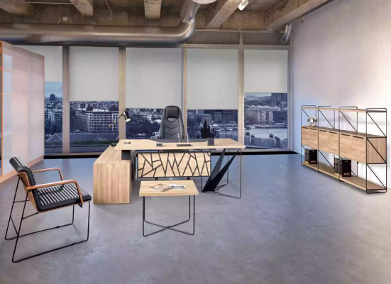 Modern corner table with drawer