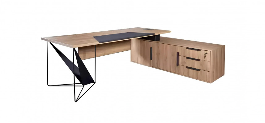 Modern corner table with drawer
