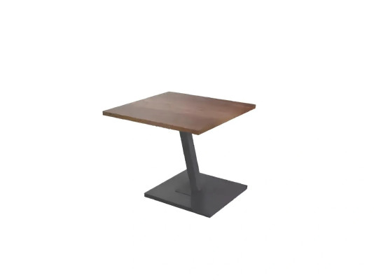 Brown corner desk with shelves for office