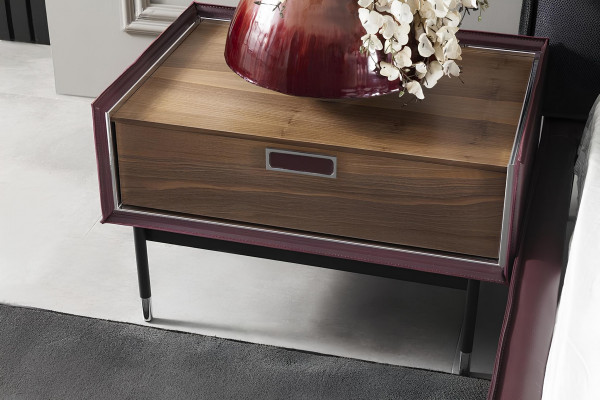 Loft complete bedroom set with bed, wardrobe, nightstand, and chest of drawers with 5 drawers