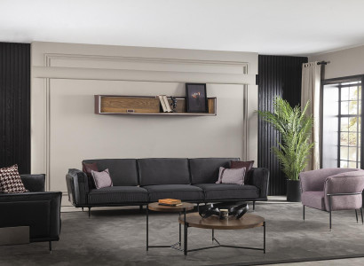 Comfortable and luxurious living room sofa set, club seats, furniture, purple sofa