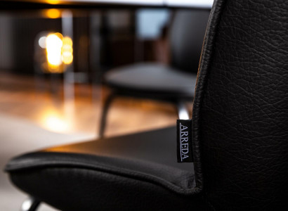 Modern black hanging ceiling chair