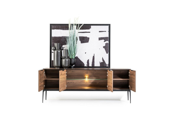 Modern furniture with mirror and storage space