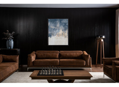 Four-piece sofa set with table