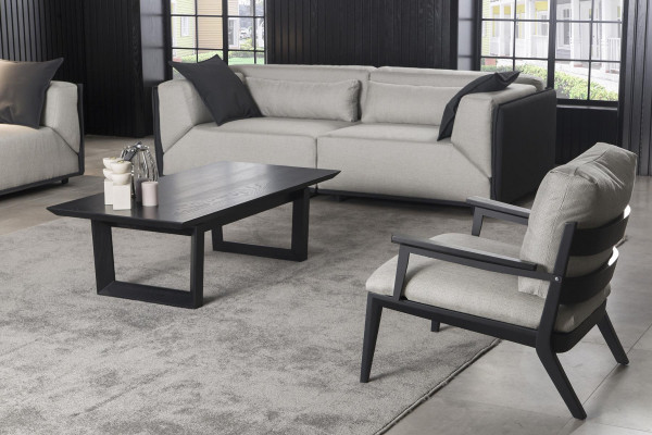 Luxury table with black structure