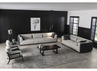 Set with 3+1 seat sofas, hanging chair, living room furniture, 2 pieces, new