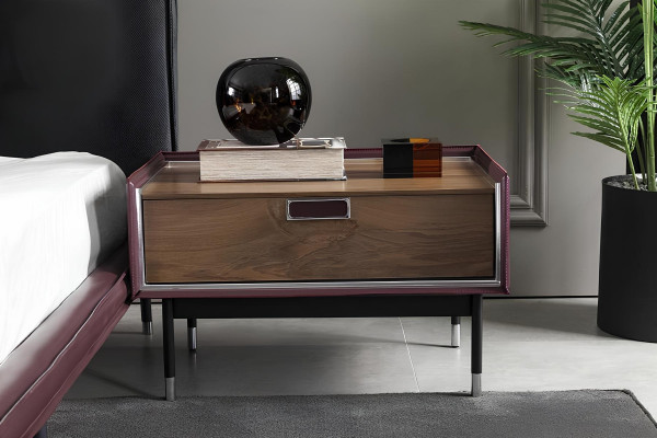 Ideal bedroom set with bed and nightstand, 4 pieces