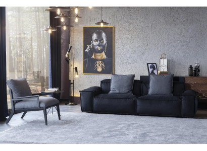 Sofa for 3 people made of comfortable material for the living room