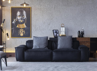 Set of two pieces Sofa + Armchair Comfortable and soft Modern luxury new