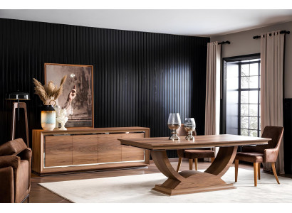 Elegant dining table with legs