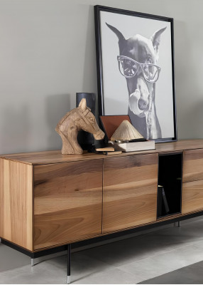 Set of black modern kitchen furniture 8 pieces