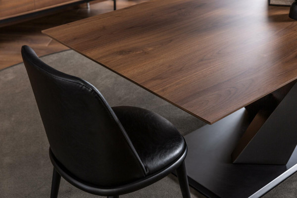 Luxury black leather chair, soft chairs, designer furniture for living room and kitchen