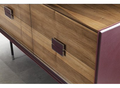 Omara Violet wardrobe with sliding doors at 141 cm