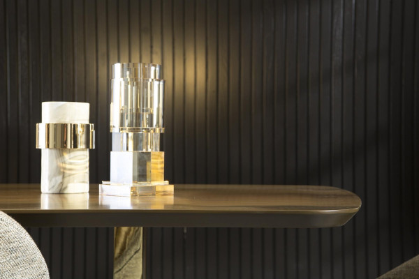 Wooden table with chairs