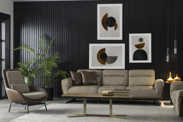 Practical and spacious corner sofa 260cm Fabric