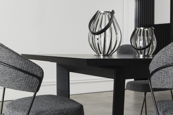 Dining table with 4 comfortable chairs, 5 pieces