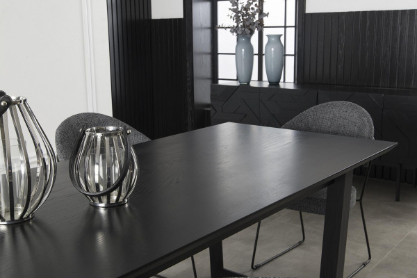 Dining table with 4 comfortable chairs, 5 pieces