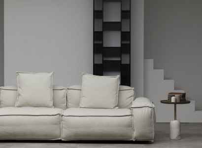 Modern corner sofa in rustic style