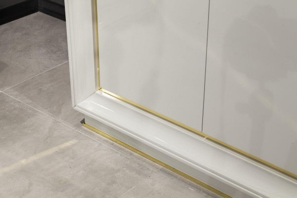 Modern and comfortable white wardrobe with luxurious storage space