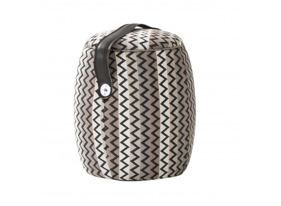 Modern, round and luxurious pouf for the living room