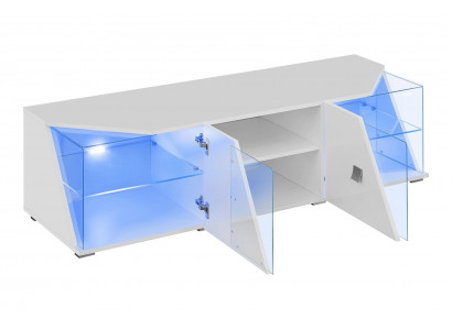 Modern white TV table