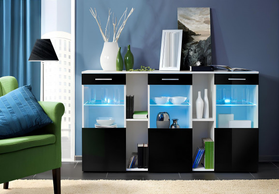 Modern wooden living room cabinet