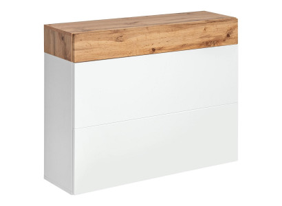 Perfect complete luxury entrance area with modern mirror and shelves