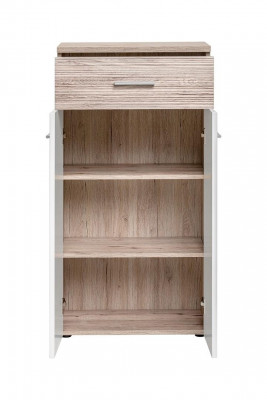 Modern luxury gray wooden wardrobe