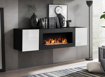 Built-in wardrobe with fireplace luxury furniture for living room