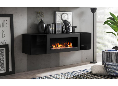 Luxury design cabinet for living room with fireplace