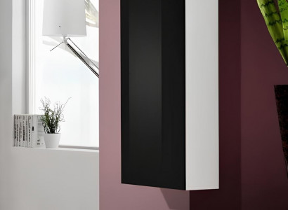 Classic wooden wall cabinet for a luxury living room