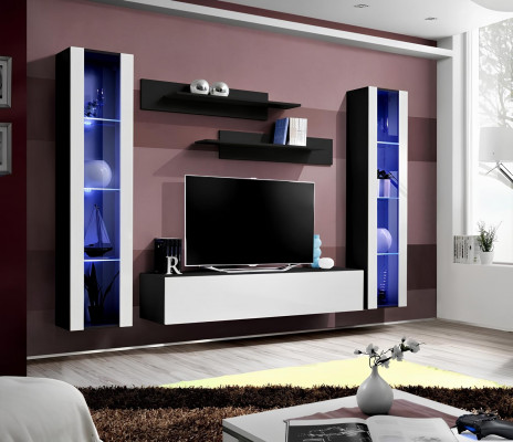 Modern wooden TV wall mount, modern living room furniture