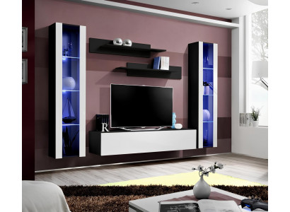 Modern wooden TV wall mount, modern living room furniture
