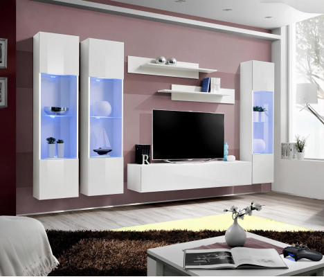 Designer wall display cabinet for living room modern design luxury furniture shelves