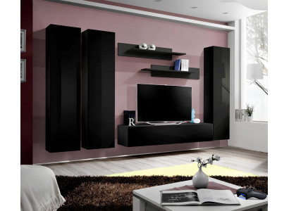 Furniture for living room low cabinet made of black wood new modern furniture