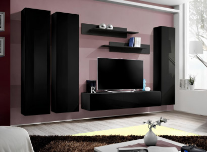 Furniture for living room low cabinet made of black wood new modern furniture