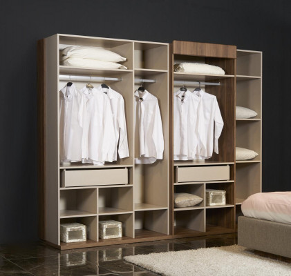 Modern and luxurious wardrobe