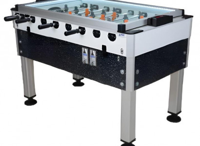 Professional children's stand made of aluminum and gray MDF