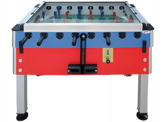 Professional table football red aluminum and MDF
