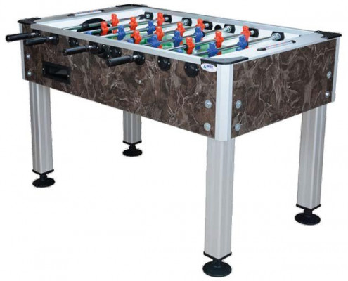 High-quality brown MDF and aluminum table football with modern design