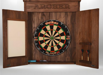 Vintage brown wooden target