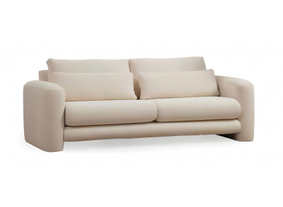 Luxury white designer sofa set for living room 3 pieces