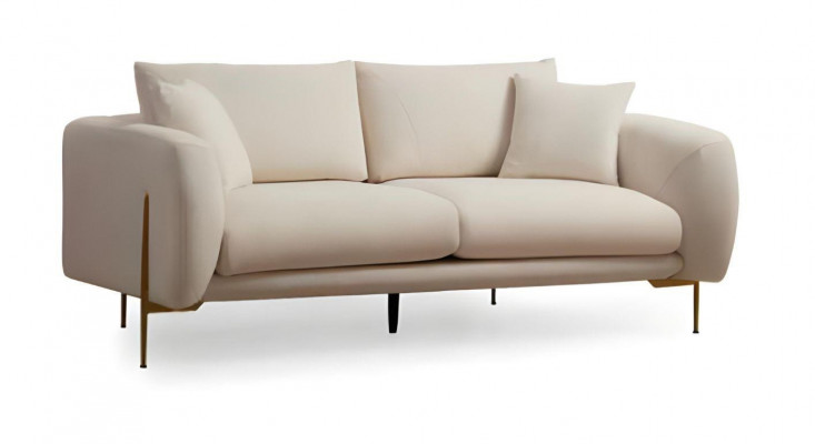 Living room sofa set, three-seater, luxury cushion
