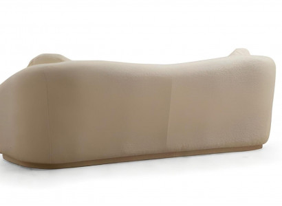 Luxury white living room design set 2x 3-seater sofas and chairs