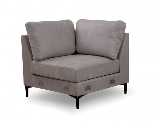 Modern gray U-shaped sofa for the living room