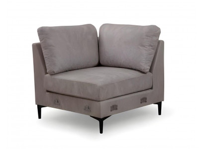 Modern gray U-shaped sofa for the living room
