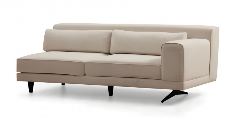 Luxury white U-shaped sofa for the living room