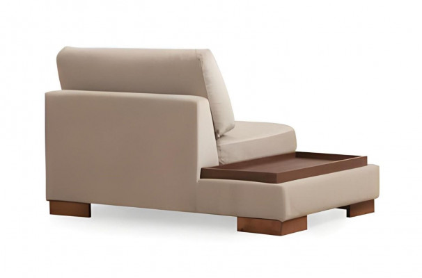 Common fabric L-shaped sofa for living room, elegant upholstered sofa