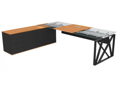 Luxury glass corner table